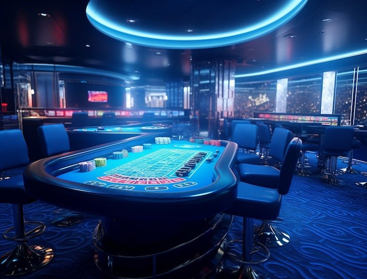 Live casino table view with professional dealers and real-time betting interface