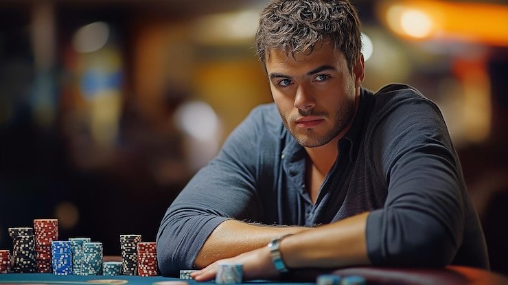 Blackjack dealer interface with live video and betting controls